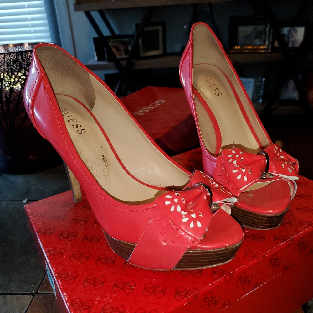 Guess Platform Stilletos - Hot Color